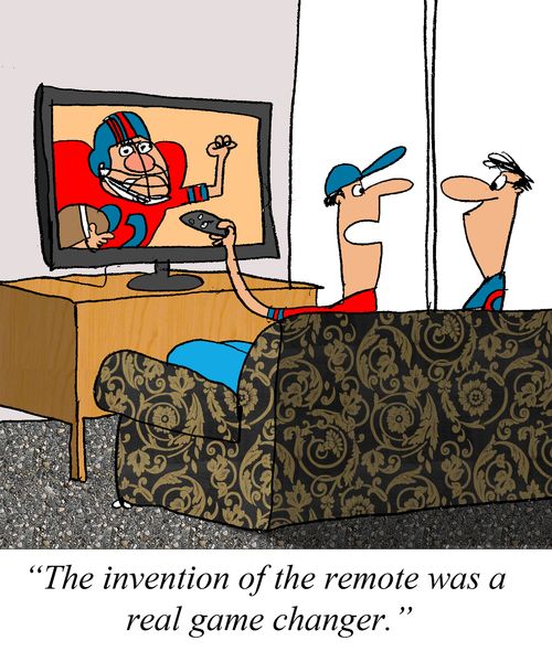 'The invention of the remote control was a real game changer.'