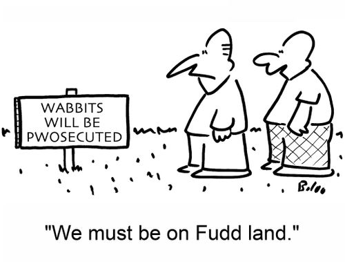 'We must be on Fudd land.'
