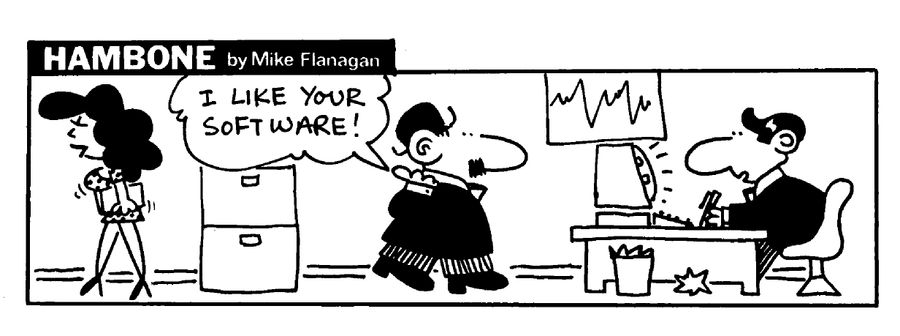 STRIP Hambone: Woman referred to as software