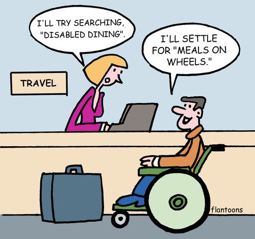 I'll try searching 'Disabled Dining'.