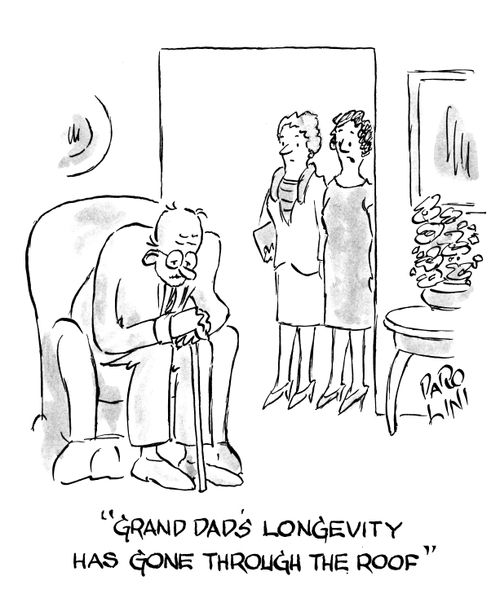 'Grandad's longevity has gone through the roof.'