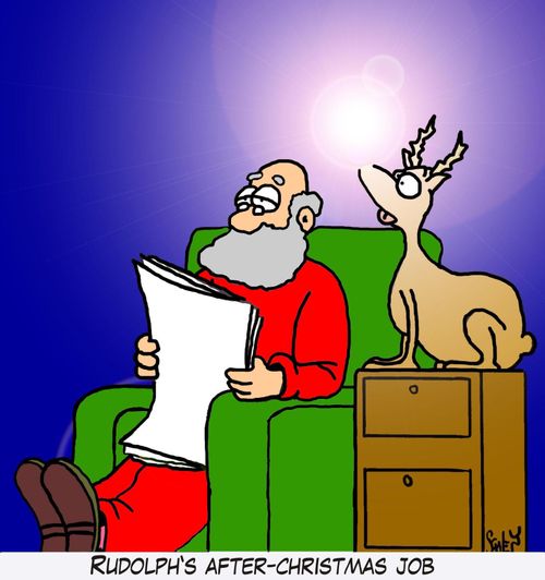 Rudolph's after-Christmas job