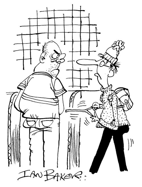 Woman Divining in Men's Toilet