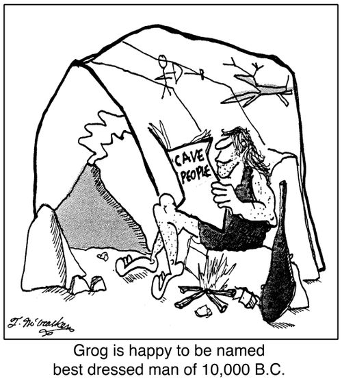 'Grog is happy to be named best dressed man of 10,000 B.C.'
