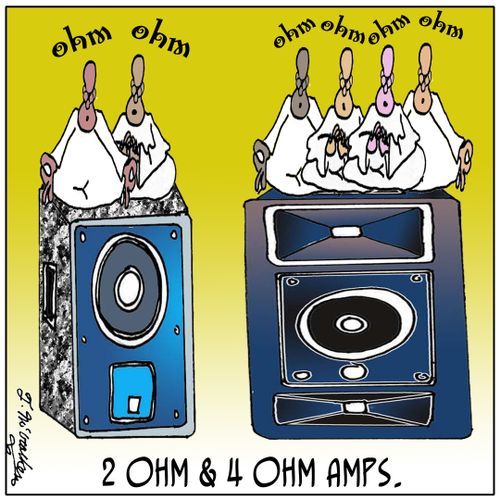 2 Ohm and 4 Ohm Amps,
