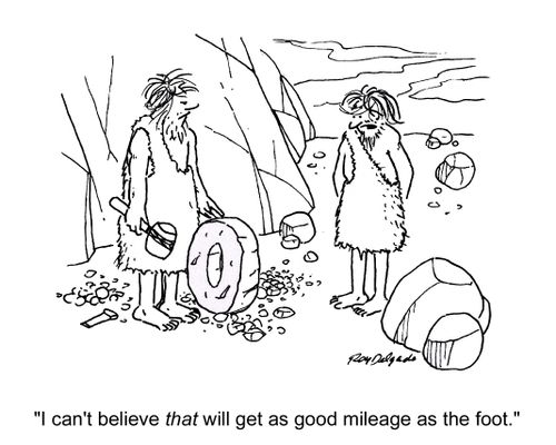 'I can't believe that will get as good mileage as the foot.'