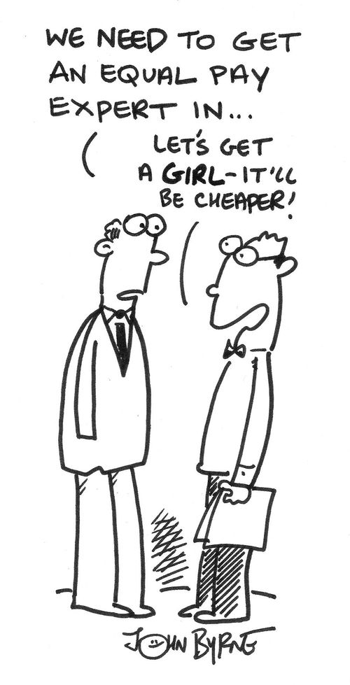'We need to get an equal pay expert in...'