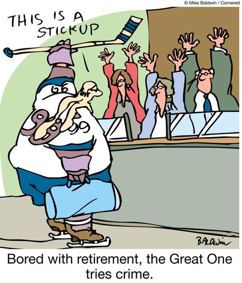 Bored with retirement, the Great One tries crime.