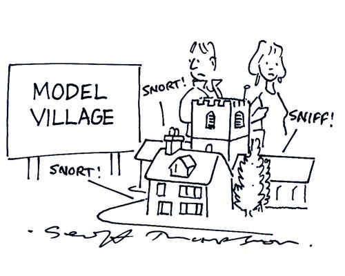 Model Village - snort! snort! sniff!