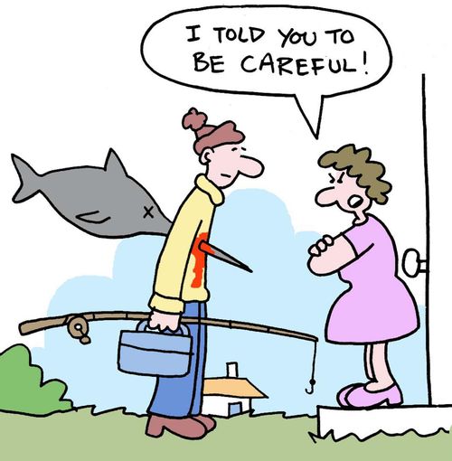 "I told you to be careful!"