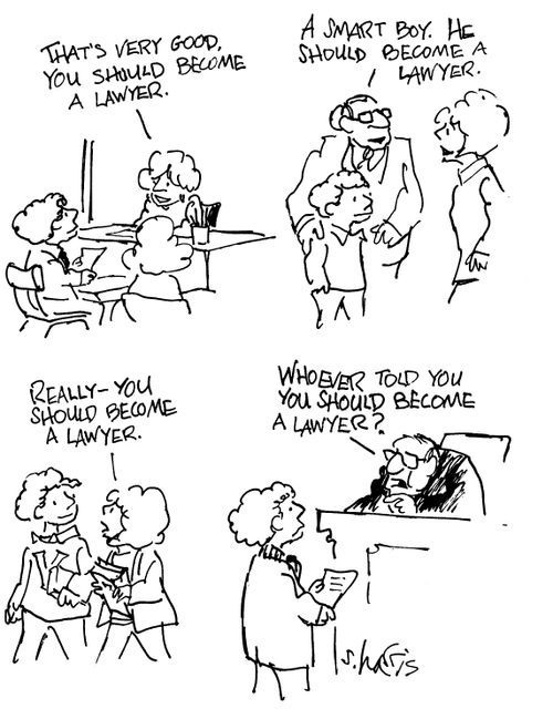 'You should be a lawyer...'