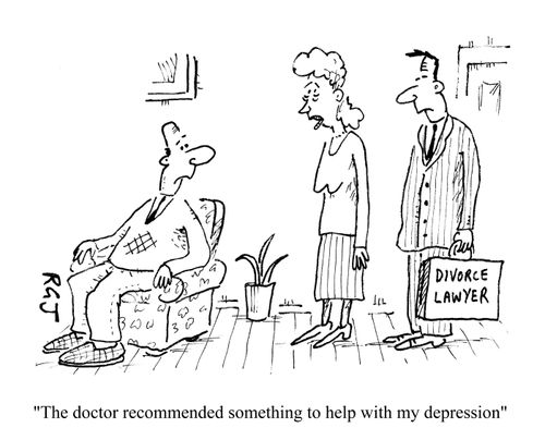 'The doctor recommended something to help with my depression.'