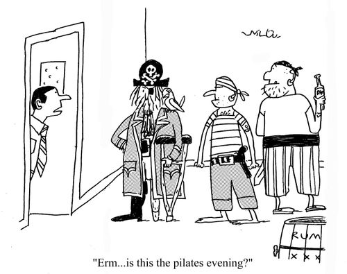 'Erm...is this the pilates evening?'