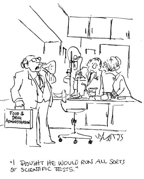 'I thought he would run all sorts of scientific tests.'