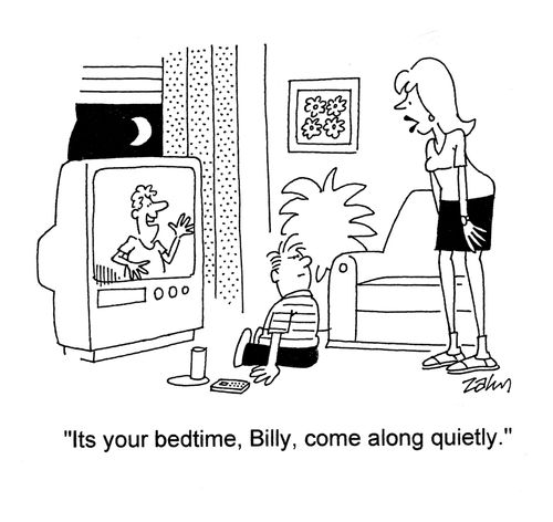 'Its your bedtime, Billy, come along quietly.'