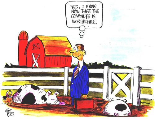 "Yes I know now that the commute is worthwhile."