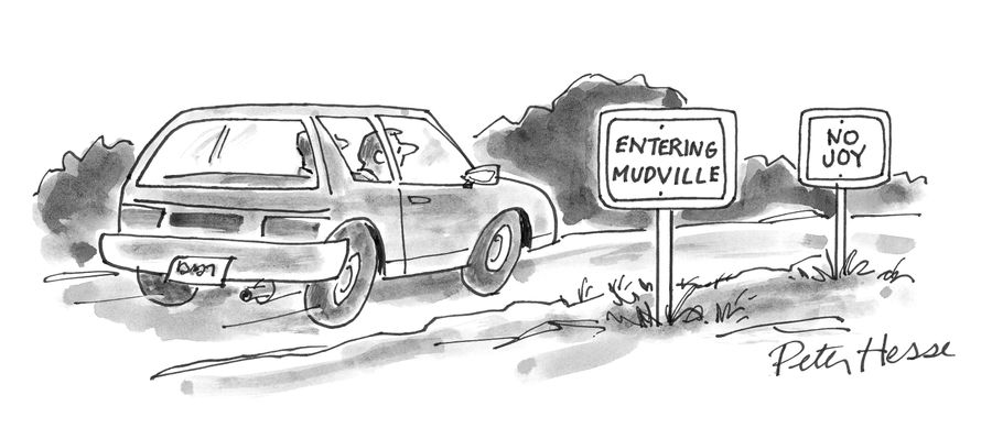 Entering Mudville.