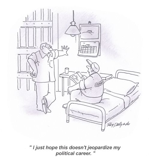'I just hope this doesn't jeopardize my political career.'