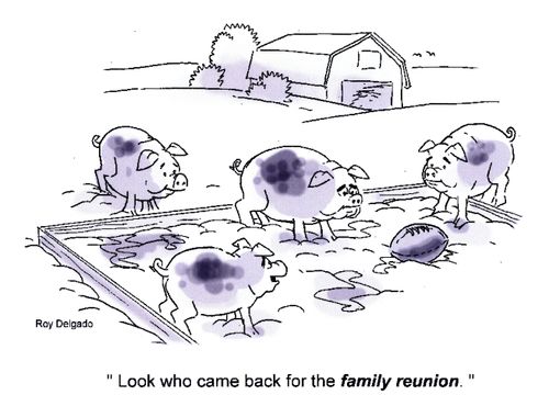 'Look who came back for the family reunion.'