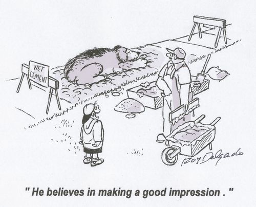 'He believes in making a good impression.'