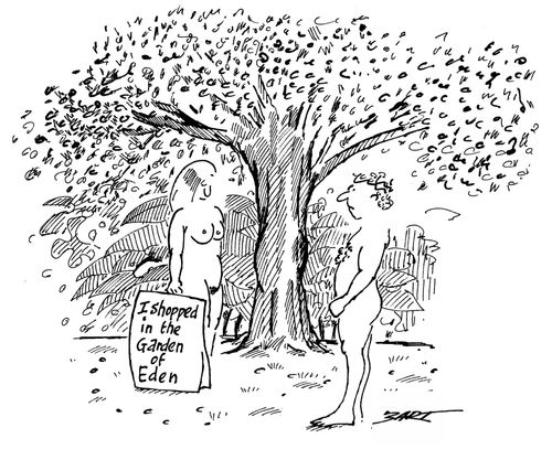 I shopped in the Garden of Eden.