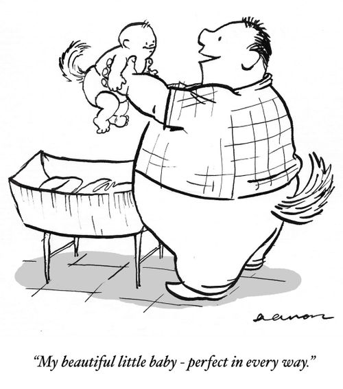 'My beautiful little baby - perfect in every way.'