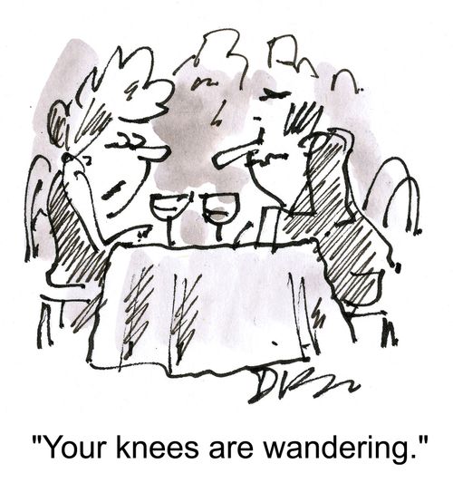 'Your knees are wandering.'