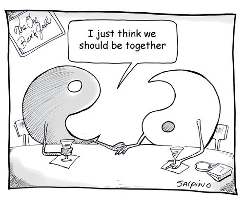 'I just think we should be together'.
