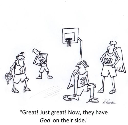 'Great! Just great! Now, they have God on their side.'