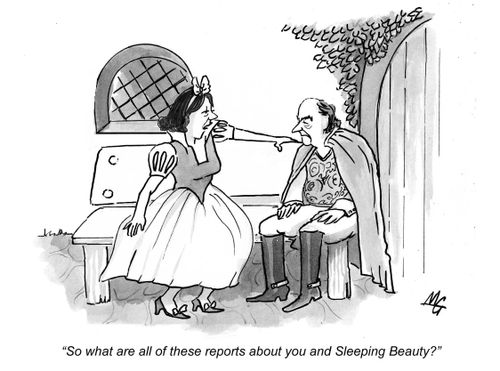 'So what are all these reports about you and Sleeping Beauty?'