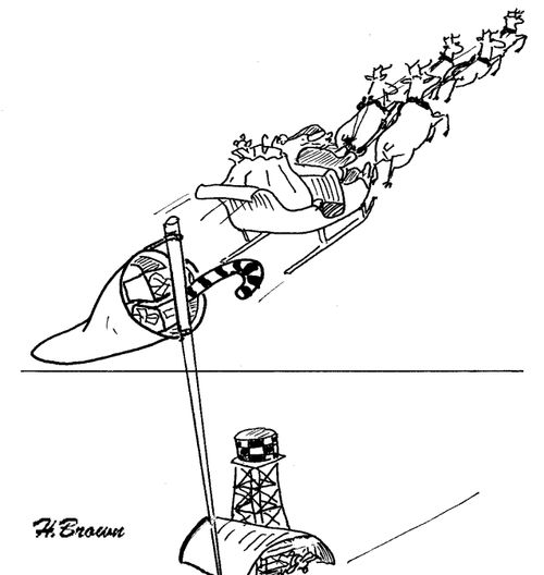 Christmas windsock.
