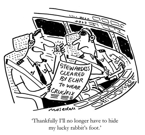 'Thankfully I'll no longer have to hide my lucky rabbit's foot.'