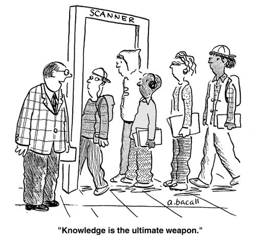 'Knowledge is the ultimate weapon.'