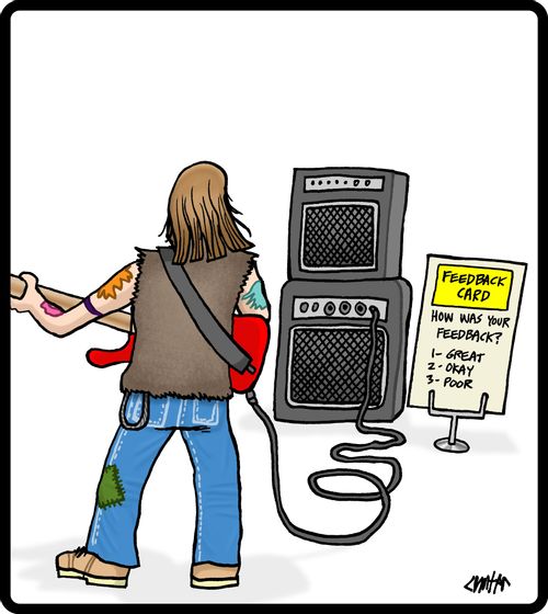 Musician feedback card