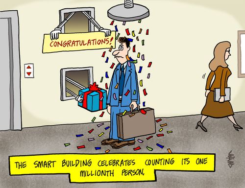 The smart building celebrates counting its one millionth person.