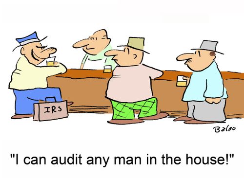 'I can audit any man in the house!'