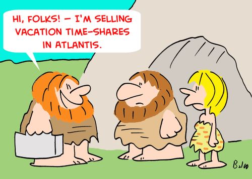 'Hi, folks! -- I'm selling vacation time-shares in Atlantis.'