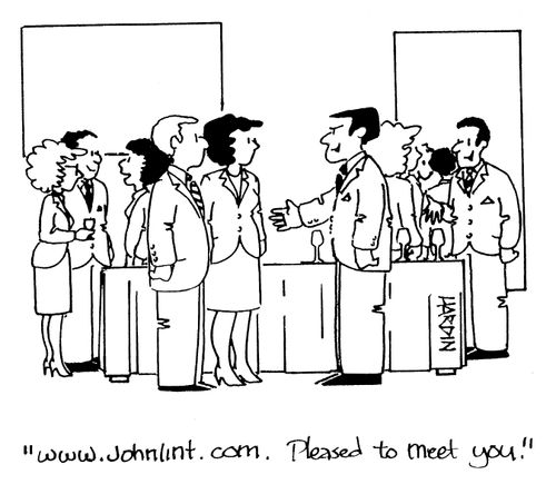 'www.johnlint.com. Pleased to meet you.'