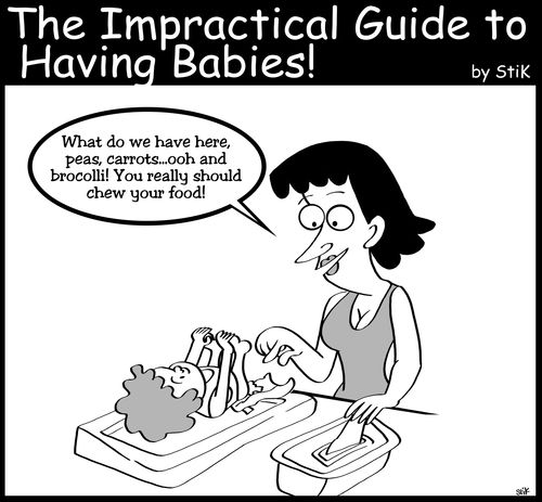 Impractical Guide to Having Babies: Mother examines baby's faeces