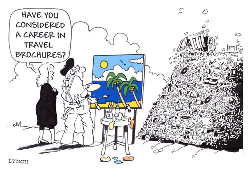 Have you considered a career in travel brochures?