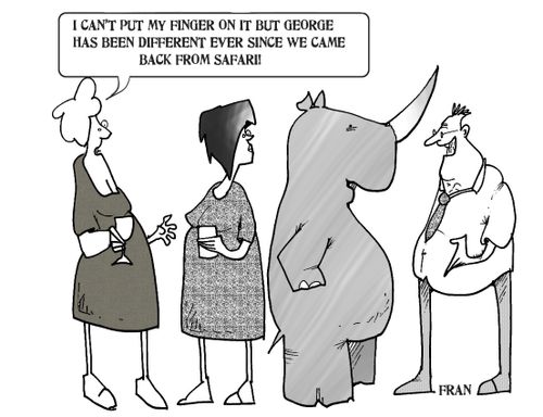 'I can't put my finger on it but George has been different every since came back from safari.'
