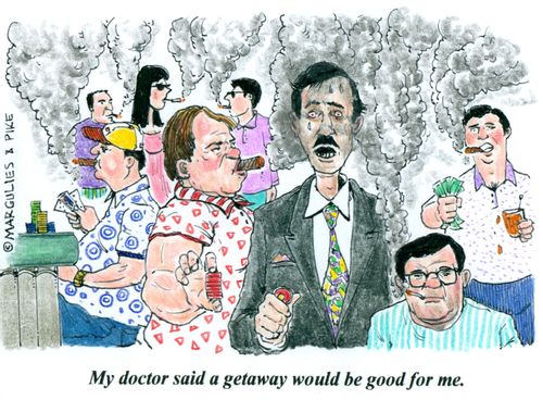 'My doctor said a getaway would be good for me.'