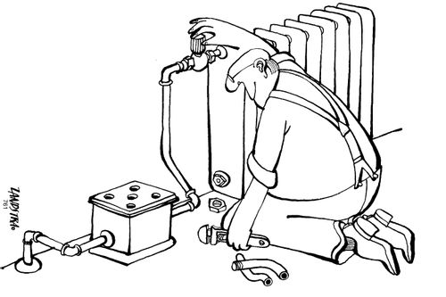 Radiator pipe extension.