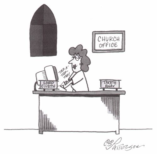 Church In and Out Trays 'Lord Giveth' and 'Taketh away'