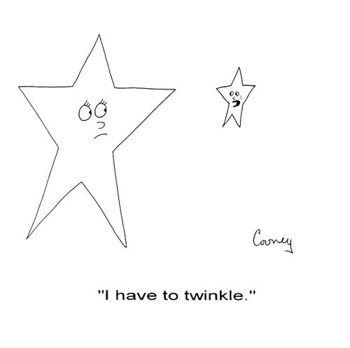 "I have to twinkle"