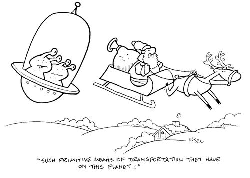"Such primitive means of transport they have on this planet!"