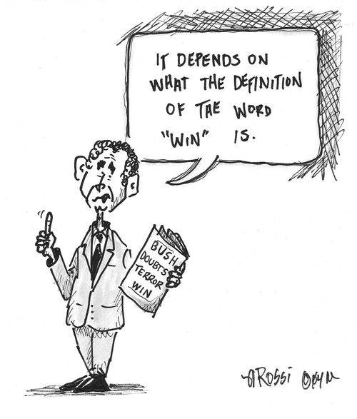Bush Defines 'Win'.