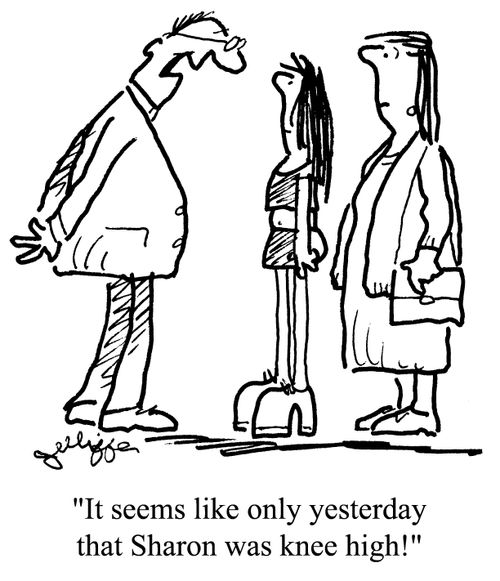 'It seems like only yesterday that Sharon was knee high!'