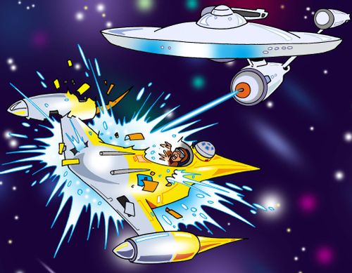 Zapped Spaceship.