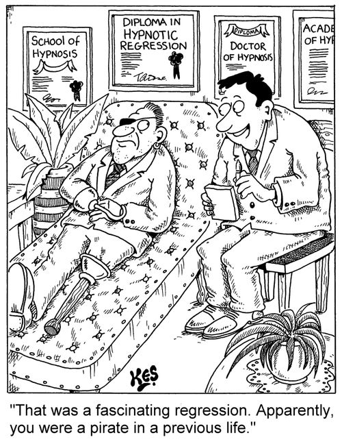 'That was a fascinating regression. Apparently, you were a pirate in a previous life.'